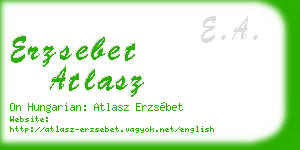 erzsebet atlasz business card