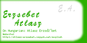 erzsebet atlasz business card